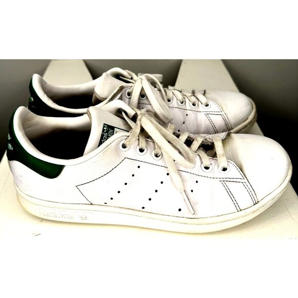 ADIDAS Mens Shoes Leather Stan Smith Ortholite Low Top Sneaker White Green US6.5 - Picture 3 of 16